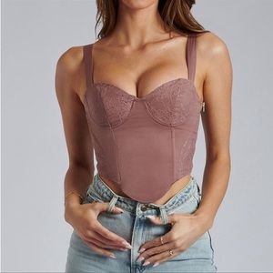 Meshki Havva Satin Lace Corset